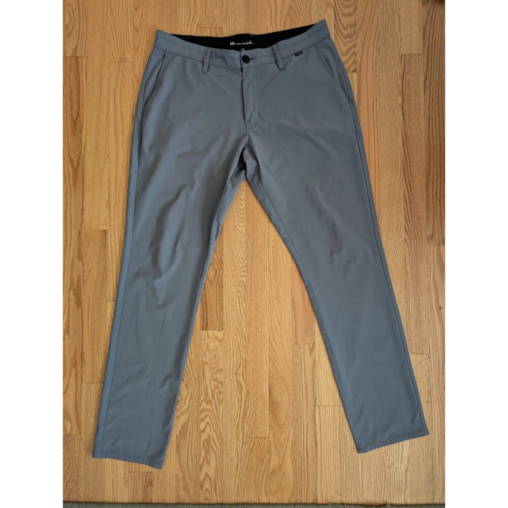 Travis Mathew 34 x 32 Gray Right On Time Performance Golf Pants